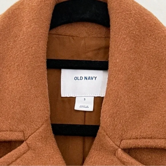 ☀️ Classic Old Navy Camel Peacoat | Size S - Picture 2 of 10